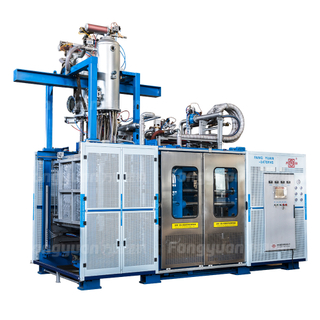 M&aacute;quina de fabrica&ccedil;&atilde;o de placa termocol de pl&aacute;stico de espuma Eps para troca r&aacute;pida de molde totalmente autom&aacute;tica para linha de embalagem de isopor 
