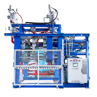 Novo tipo de m&aacute;quina de moldagem de produtos finos EPP de molde duplo de 4 cavidades