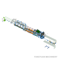 Fangyuan customizable horizontal type fully automatic polystyrene hotwire EPS foam cutting machine continuous cutting line 