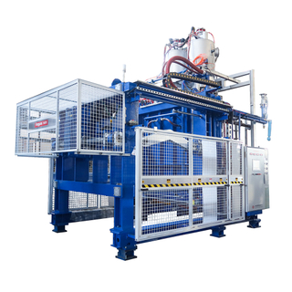 M&aacute;quina de moldagem de caixa de vegetais de espuma EPS com acionamento el&eacute;trico - 12 cavidades por ciclo para tamanho de caixa de 600x450mm